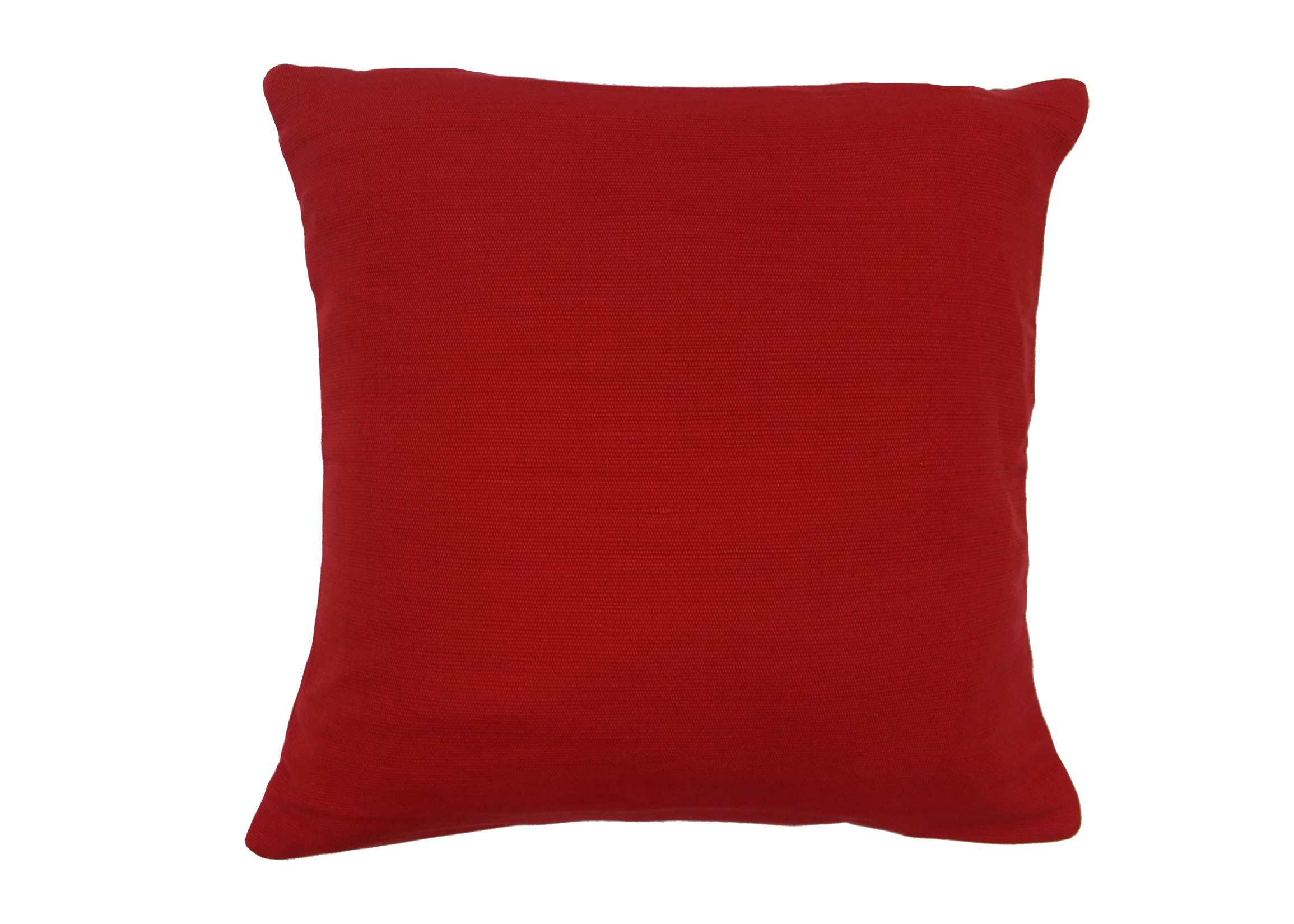 Solid Red Solid Cushion Cover - Image 1